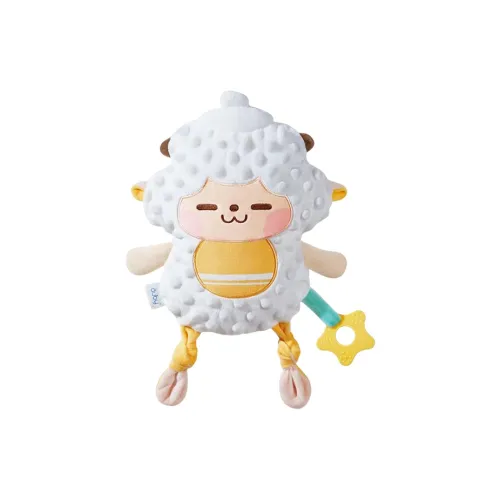 Auby Lazy Sheep Успокаивающий Коробка Сон Inducing Hand Кольцо Колокольчик Newborn Baby Полнолуние Подарочный набор Образовательная игрушка