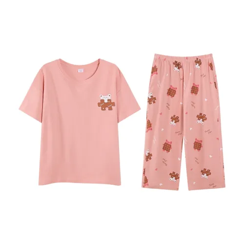 Song Qianya Пижамный комплект Женские Камео Коричневый