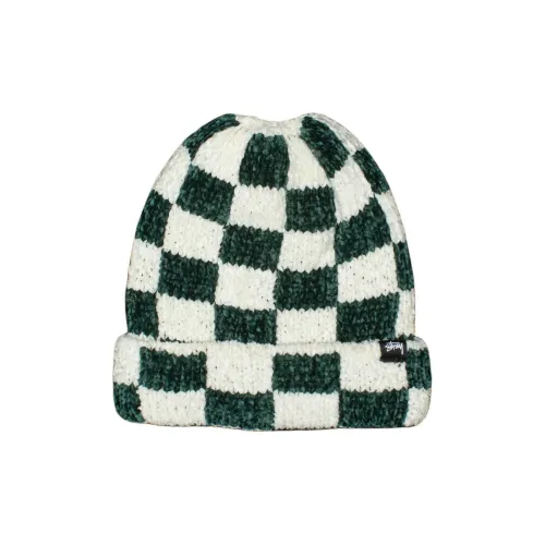 Stussy Полиэстер Beanies Мужской Зеленый