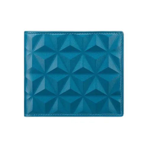 S. T.DUPONT Full Зернистая кожа коровы Кошелек Женские Масляно-синий