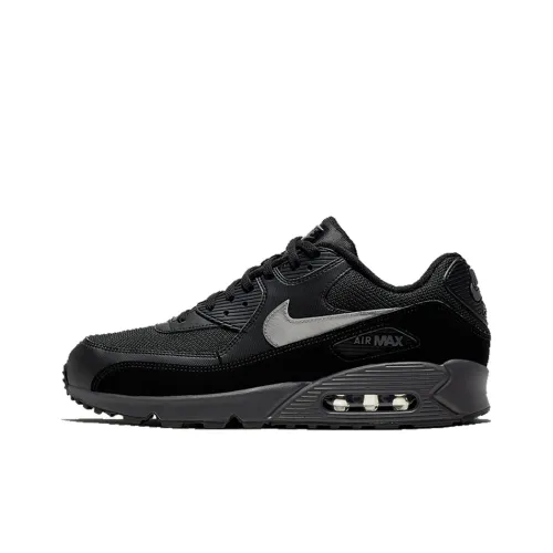 Nike Air Max 90 Low Топ Марафон Беговые кроссовки Мужской Черный