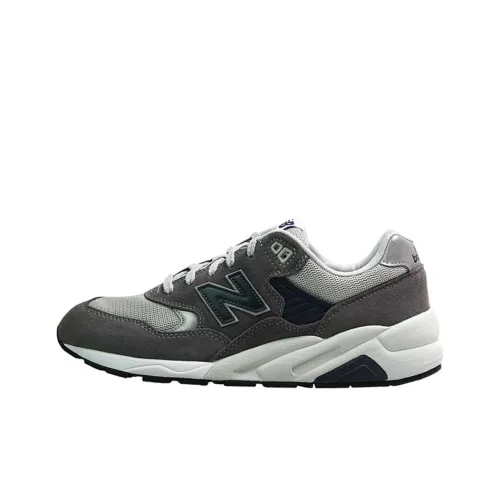 New Balance NB 580 противоскользящие устойчивые к истиранию легкие низкий топ беговые кроссовки унисекс бетонно-серый ширина D