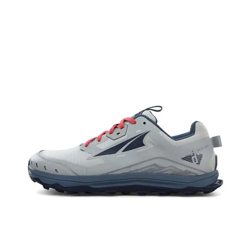 Altra Lone Peak 6 Амортизация Низкий Топ Беговые кроссовки Мужской Серый Синий