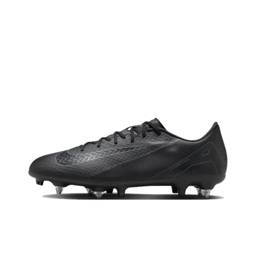 Nike Mercurial Vapor 16 SG Мягкая трава Природная трава Противоскользящие Устойчивые к истиранию Футбольные бутсы Унисекс Черный