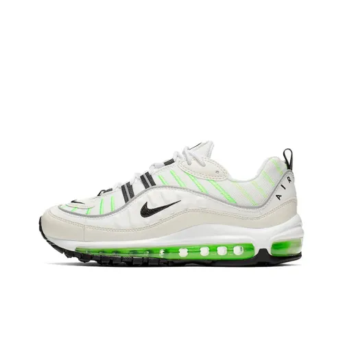 Nike Air Max 98 Low Беговые кроссовки Top Женские Белый Зеленый