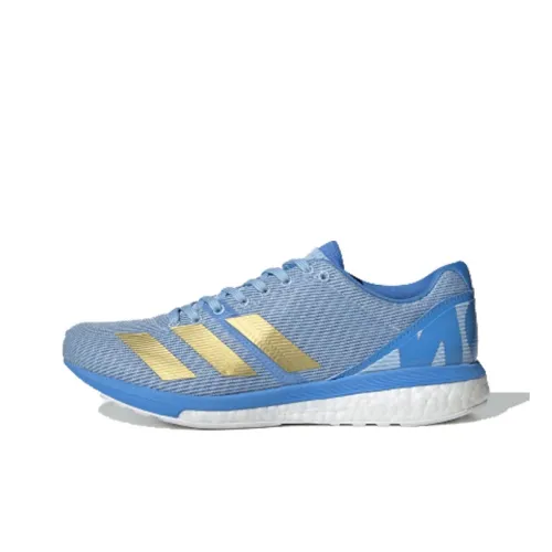 Adidas Adizero Boston 8 Амортизирующие Slip-resistant Низкий Топ Беговые кроссовки Женские Синий