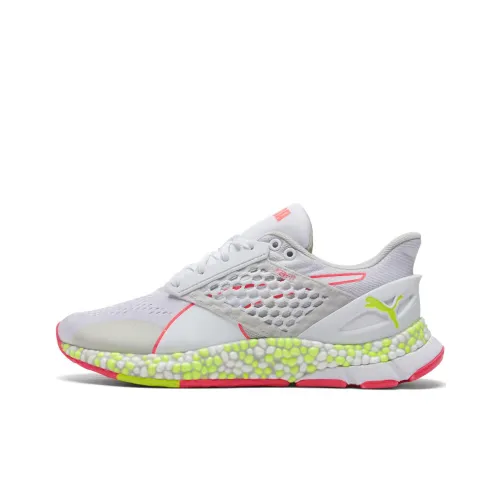 PUMA Hybrid Astro Амортизирующие подошва Противоскользящие Низкие Кроссовки для тренировок и бега Женские Белые Желтые