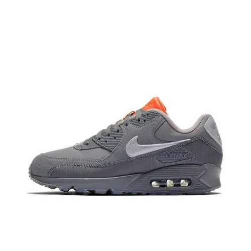 The Basement x Nike Air Max 90 Low Беговые кроссовки Unisex Серый Оранжевый