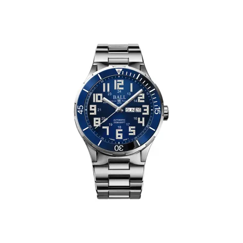 Шар Extreme Warrior Collection Автоматический Механический Механизм Мужские Часы Часы 40 мм Синий Циферблат