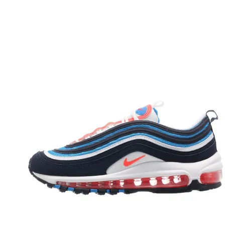 Nike Air Max 97 Амортизация Низкий Топ Беговые Кроссовки Женские Черный Синий