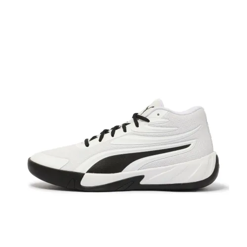 PUMA Court Баскетбольные кроссовки MID Топ Белый черный Унисекс