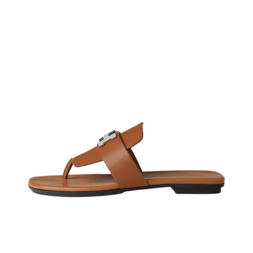 HERMES Galerie Стильные Сандалии Женские Коричневые