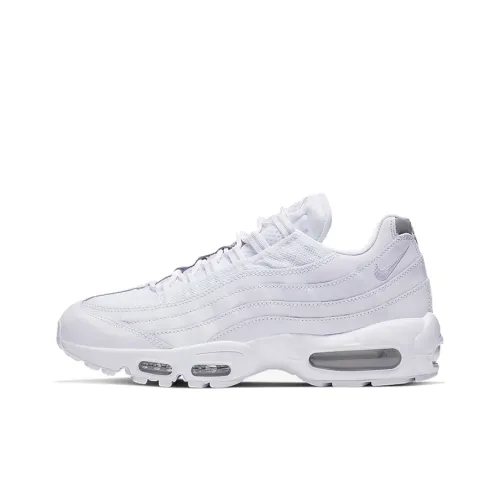Nike Air Max 95 Low Топ Air Cushion Marathon Беговые кроссовки Unisex Pure White