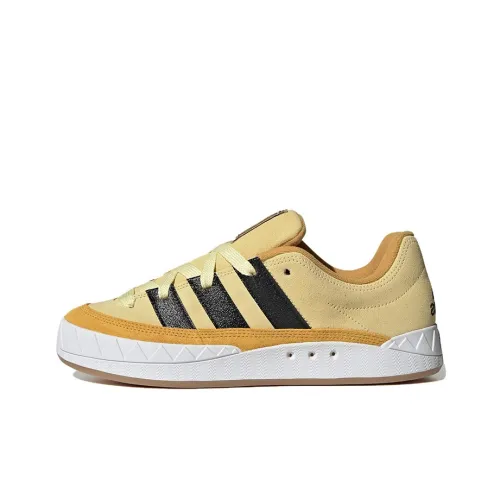 Adidas Originals Adimatic Slip Resistant Abrasion Resistant Легкий Низкий Топ Скейтборд Кроссовки Унисекс Желтый Черный