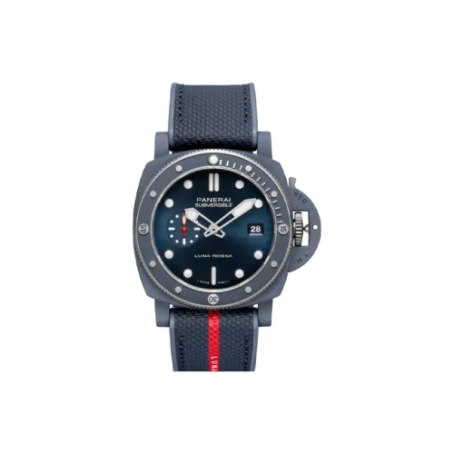 PANERAI Автоматический Механический Механизм Мужские Часы SUBMERSIBLE Collection 44 мм Синий