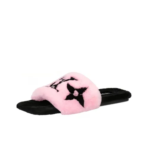 LOUIS VUITTON Fay Слипоны Женские Черный Розовый