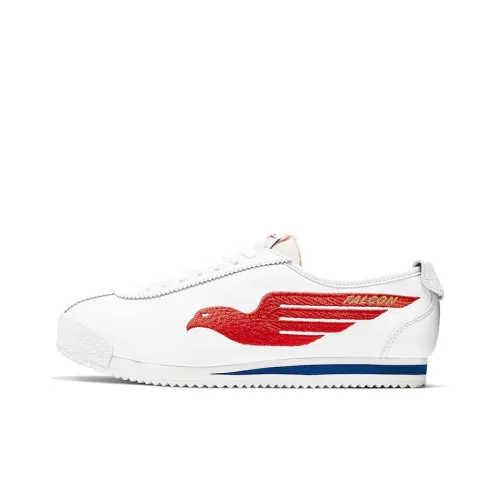 Nike Cortez Non Bottom Slip Легкий Low Top Марафон Беговые кроссовки Унисекс Белый Красный Синий