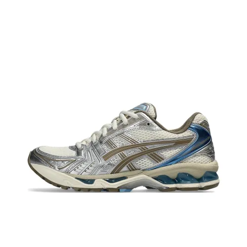 Asics Gel Kayano 14 Беговые кроссовки Низкий топ Бежевый серебристый Женский