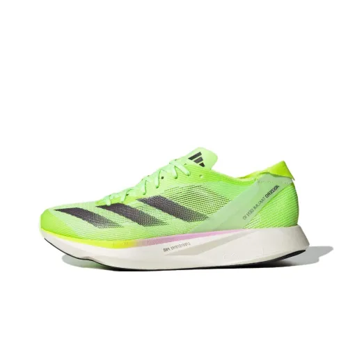 Adidas Adizero Takumi Sen 10 Устойчивый к истиранию Низкий Топ Марафон Беговые кроссовки Унисекс Зеленый