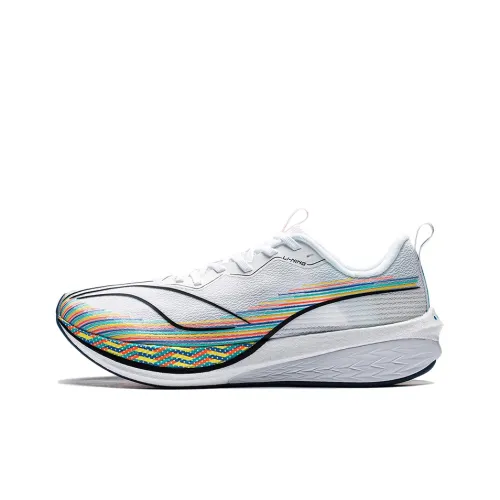 LINING Red Hare 6 Pro Устойчивый к истиранию Дышащие Низкие Кроссовки для бега Мужские Белые