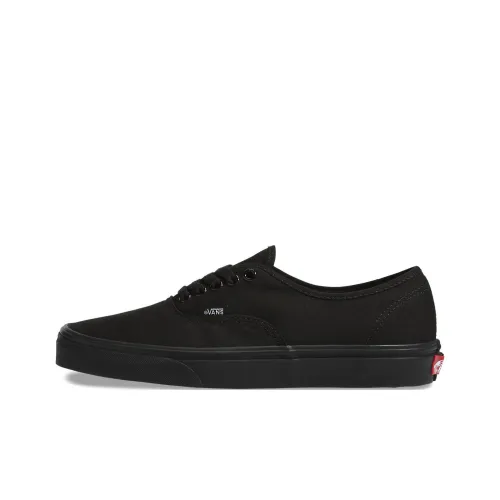 Vans Authentic Low Top Скейтборд Кроссовки Унисекс Черные