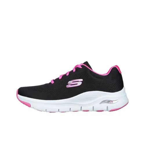 Skechers Arch Fit Устойчивая к истиранию Низкая Повседневная Обувь Женская Черная Фиолетовая