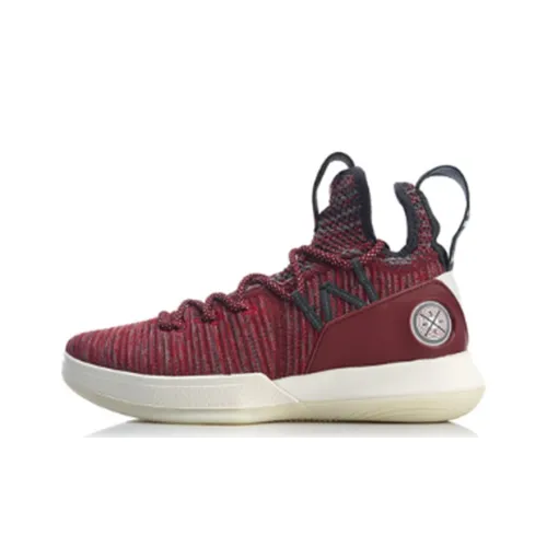 LINING All In Team 6 Wade Collection Нескользящий Легкий MID Баскетбольные кроссовки Мужской Красный Белый