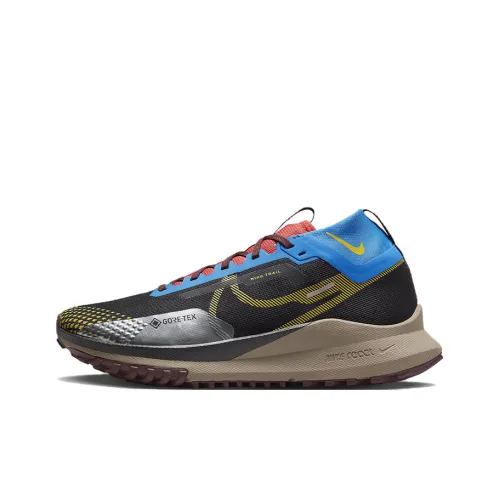 Nike Pegasus Trail 4 Амортизация Водонепроницаемый MID Top Trail Беговые кроссовки Мужской Черный Коричневый