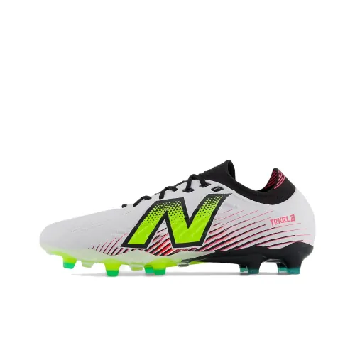 New Balance совместный бренд FG твердое покрытие футбольные бутсы унисекс белый черный