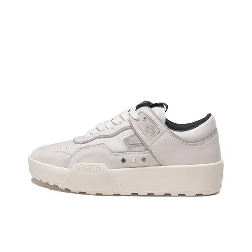 Moncler Promy Low Топ Стильные Скейтбординги Мужской Белый