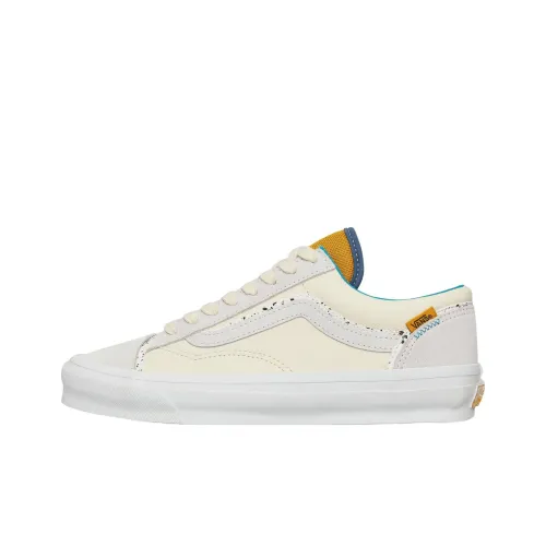 VANS Style 36 Износостойкий и Легкий Низкий Топ Скейтборд Кроссовки Унисекс Бежевый