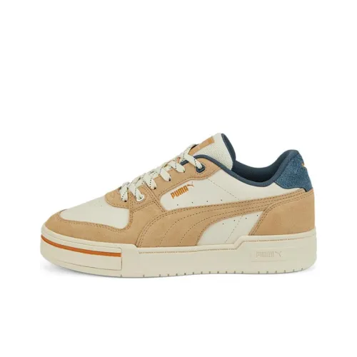 PUMA CA Pro Lux Safari Low Топ Скейтборд Кроссовки Унисекс Бежевый Коричневый