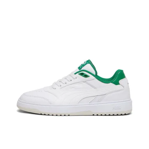PUMA Doublecourt Low Топ Скейтборд Кроссовки Унисекс Белый Зеленый