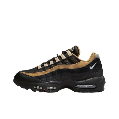 Nike Air Max 95 Low Топ Повседневная обувь Мужская Черный Желтый