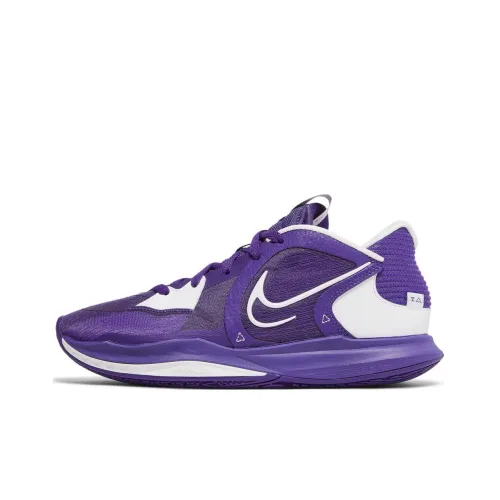 Nike Kyrie Low 5 Slip-Resistant Abrasion-Resistant Low-Top Баскетбольные кроссовки Мужские Фиолетовые Белые