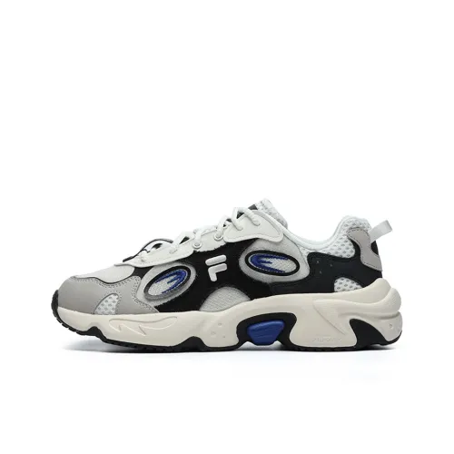 FILA FUSION Енот FILA Модный бренд Низкий топ Повседневный Мужской Серый Черный