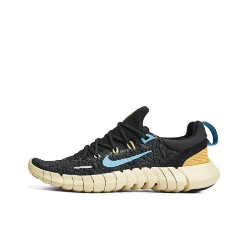 Nike Free Rn 5,0 Амортизаторы Slip-он Устойчивый к истиранию Низкий Топ Повседневные Беговые кроссовки Женские Черный Коричневый