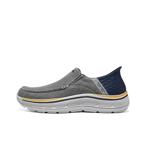 Skechers Slip Ins Низкий Топ Casual Мужской Серый Синий