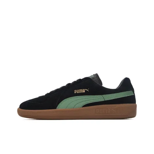 PUMA Army Trainer Suede Low Top Скейтборд Кроссовки Унисекс Черные