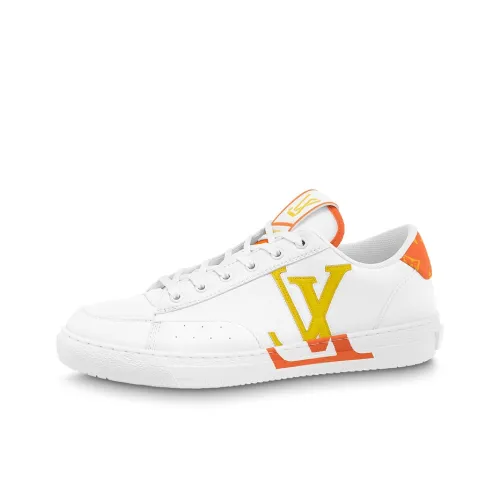 LOUIS VUITTON Charlie Low Топ Стильные Скейтбординги Мужской Белый Желтый Оранжевый