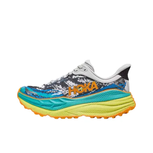 HOKA ONE ONE Stinson 7 Беговые кроссовки Низкий верх Белый Зеленый Мужской