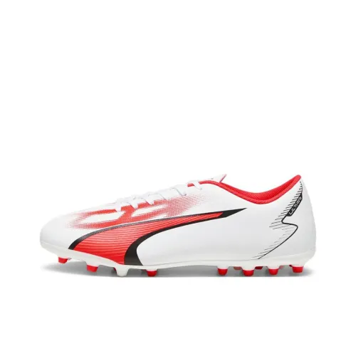 PUMA Ultra Play AG Artificial Grass FG Твердый Грунт Футбольные Бутсы Мужские Белый Черный Красный