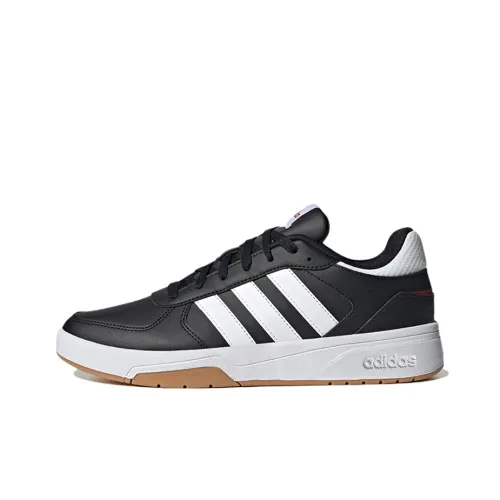 Adidas Neo Courtbeat Slip Resistant Abrasion Resistant Низкие Скейтбординг Кроссовки Черный Белый