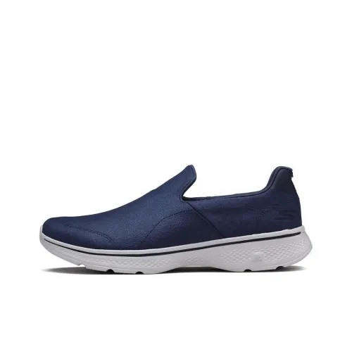 Skechers Go Walk 4 Low Топ Casual Мужской Синий Серый