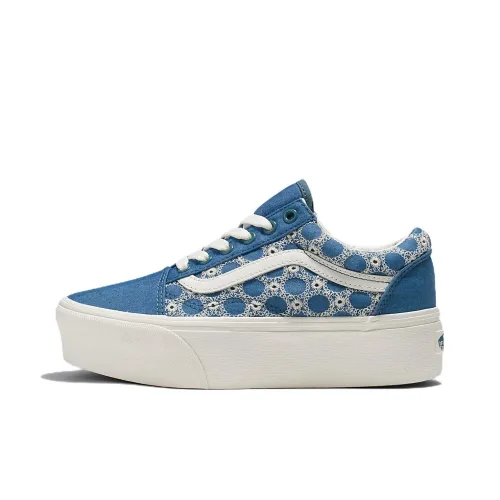 Vans Old Skool Collection Stackform Low Скейтборд Кроссовки Унисекс Синие Белые