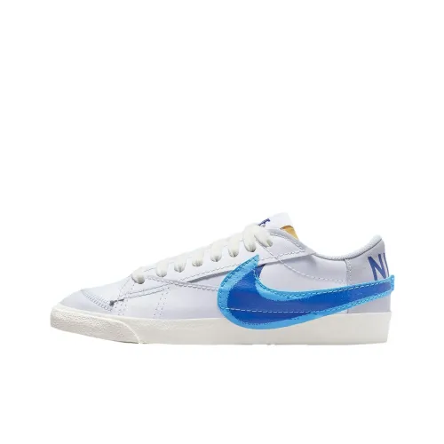 Nike Blazer Low '77 Slip-Resistant Abrasion-Resistant Low-Top Skateboard Shoes Men's White Найк Блэйзер Ло '77 Противоскользящие Устойчивые к Износу Низкие Кеды для Скейтбординга Мужские Белые