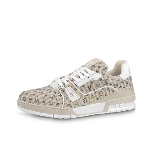 LOUIS VUITTON Тренер Стильные Скейтбординги Унисекс Light Умбра