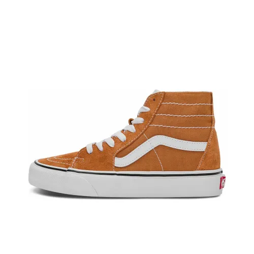 VANS SK8 CA Throwback High Топ Скейтборд Кроссовки Унисекс Коричневый Белый