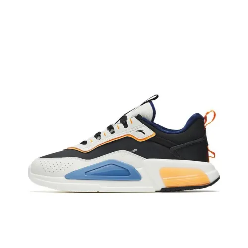 ANTA Rubik's Cube Амортизация Противоскользящий Устойчивый к износу Термический Низкий Топ Повседневная Обувь Мужская Черный Белый