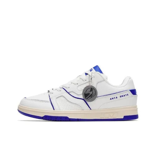 ANTA AOYU Slip-on Resistant Shock Absorbers с устойчивостью к истиранию Низкий топ Скейтбординг Кроссовки Мужские Белый Синий